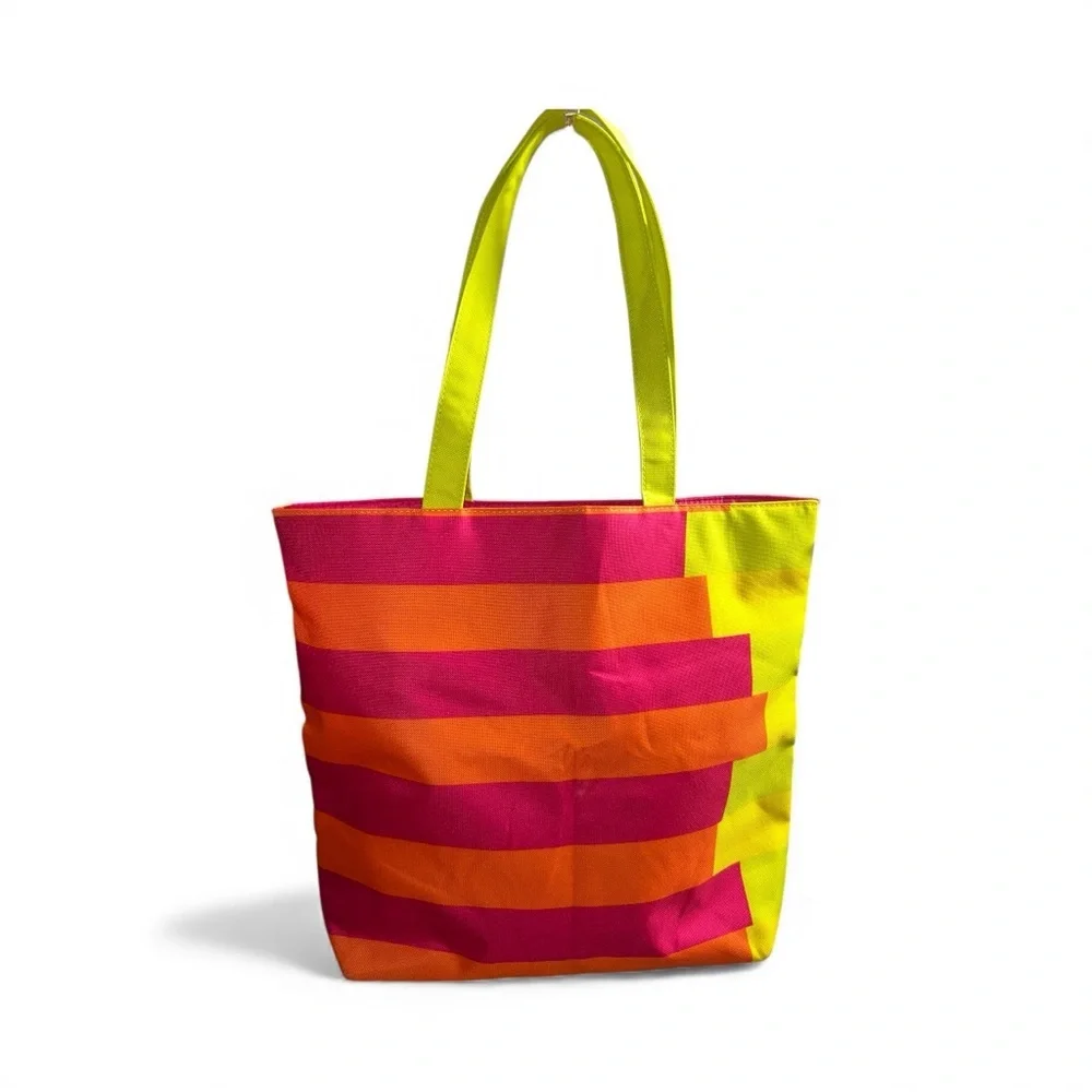NWOT Clinique X Donald striped canvas tote - Picture 1 of 4